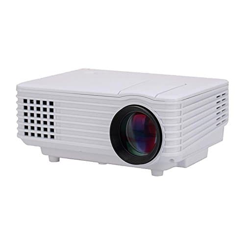 3d led mini projector 1080p full hd home theater projetor video lcd proyector portable pico pocket micro bea , white