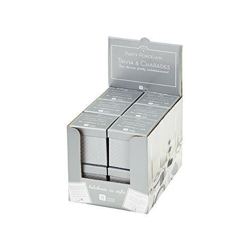 Party Porcelain Silver Dinner Entertainment Box - Trivia &amp; Charades