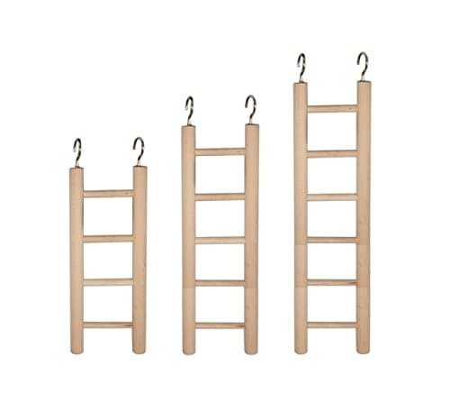Wooden Ladder for Birds – scala-posatoio for the fun of your Volatile 27 cm (6 pioli)