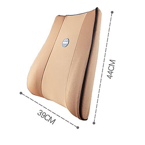 LPY-orthopaedic back pillow, lumbar support cushion, maternity pillow, travel pillow, for auto, home or office, in , cream colored one