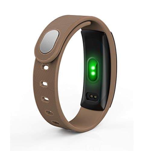 Heart Rate Blood Oxygen Motion Meter Water Health Intelligence Gifts Sports Bracelets,Brown