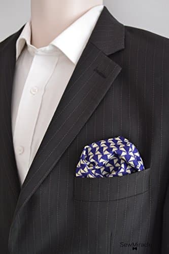 Liberty Pocket Square - Men's Handkerchief -Vibrant geometric print Pocket Square - Men's Accessories - Gift for Men - Wedding - Handmade