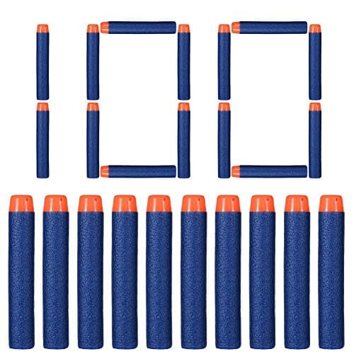 100 Pcs 7.2cm Refill Foam Darts Bullet for Nerf N-strike Elite Series Blasters Kid Nerf Toy Gun Refill Pack Blue