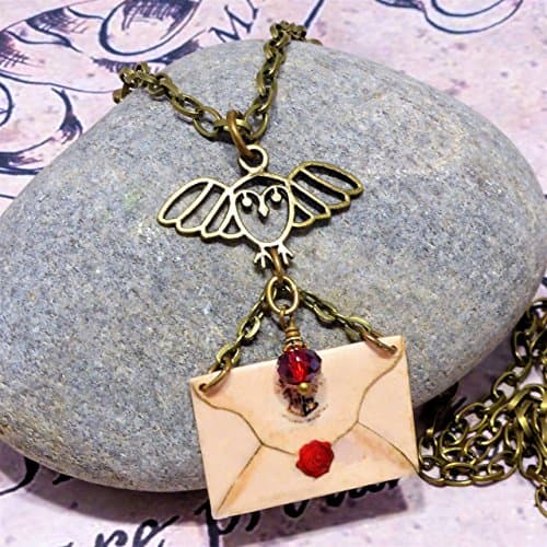 Harry Potter Hogwarts Acceptance Letter Necklace Handmade by Adorna Jewellery