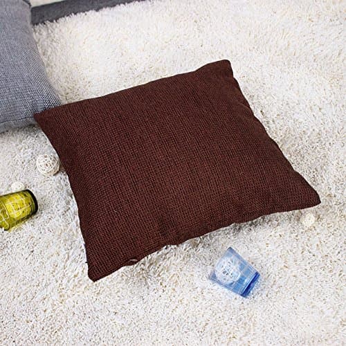 Back Stuffed Cushion Cushion Pillow Waist Pillow Dark brown 45x45cm (sleeve + core)