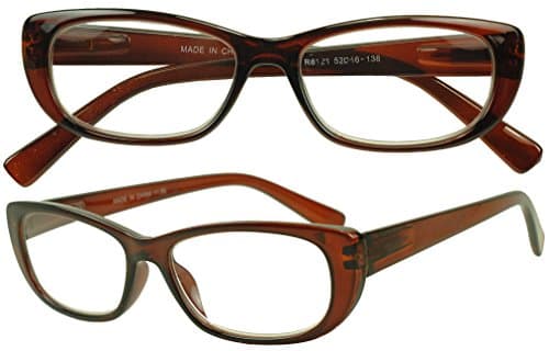 Sunglass Stop - Cute Brown Cateye Reading Readers Glasses +1.50 Rx Strength