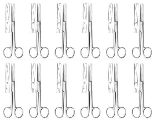 Dressing Scissors Sharp/Blunt 5 1/2 inches Straight Bulk Pack of 12