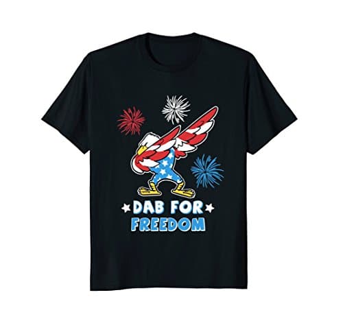 Murica The BraveDab For Freedom, American Independence T-Shirt T-ShirtOEKO-TEX STANDARD 100