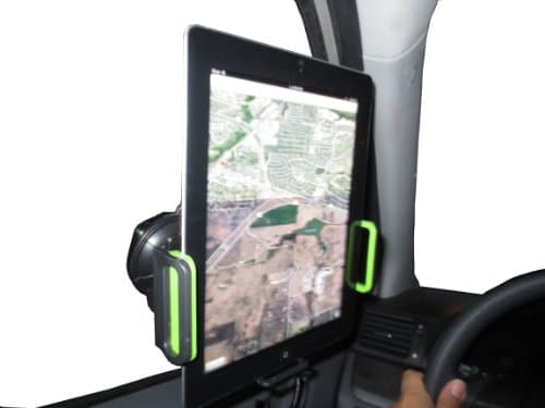 Windshield/Headrest Tablet PC Holder - Ideal for iPad 3, iPad 2, iPad Mini, Samsung Galaxy Tab2, Samsung Galaxy Tab, Nexus 7, Kindle Fire, Kindle Fire HD, PIPO Ultra-U1 Pro or Any Tablets.