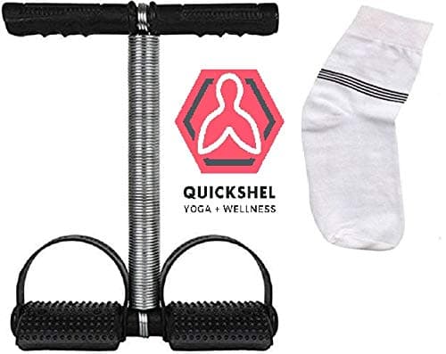 Tummy Trimmer ab Exerciser by Quick Store| Tummy Trimmer Unisex|Tummy Trimmer Vest for Men and Women| (Black Single Spring)