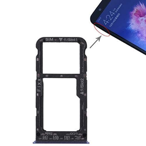 Flex Cable Repair Parts SIM Card Tray + SIM Card Tray/Micro SD Card for Huawei P Smart (Enjoy 7S) (Black) (Color : Blue)