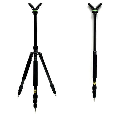 Glide Gear Adjustable Hybrid Tripod / Hunting Stick V Yoke Stand Holder