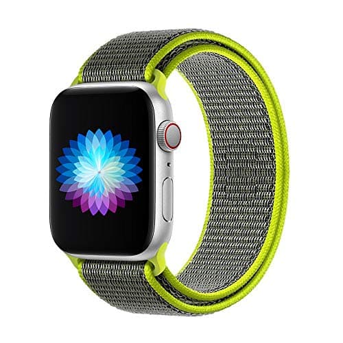 Ubples Replacement Band for Apple Watch 38mm 42mm 40mm 44mm Soft Nylon Sport Loop Strap for Women Men Compatible with iWatch Series 5 4 3 2 1