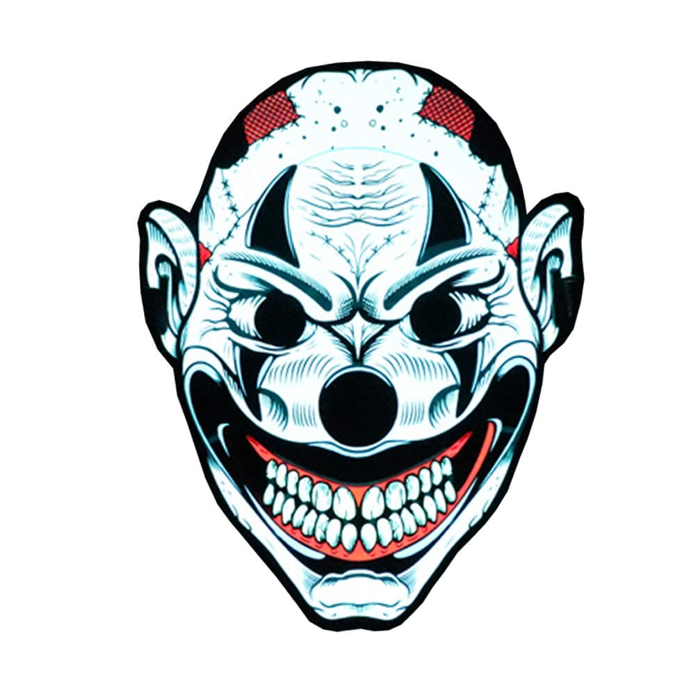 ESA Supplies LED Party Mask Sound Activated Glowing Mask Luminous Flashing Mask for Dancing,Riding,Skating