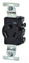 Cooper Wiring Devices 834B-BOX Black Nylon 20A 277V 2P3W Str Swire BR Receptacle