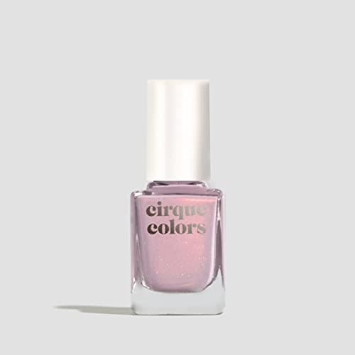 Cirque Colors Desert Bloom Collection - Shimmer Holographic Sparkle Nail Polish - Fata Morgana - Dusky Violet - 0.37 fl. oz. (11 ml) - Vegan, Cruelty-Free, Non-Toxic Formula