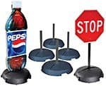 Marvolus TNR-PP4 Tip 'N Roll Portable Pole Sign-Holder Kit (Economical 4 Pack)