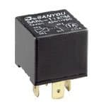 SARL-112D Electromechanical Relay, Single Pole, Double Throw, 40A, 12 Volt, 80 Ohm, 1.1" L x 1.1" W x 1.0" H (Pack of 2)