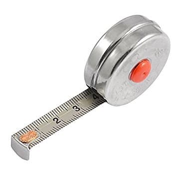 Tricle？Brand 1M x 10mm Retractable Steel Ruler Tape Metric Measuring Tool