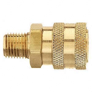 Parker BST-2M High Flow Hydraulic Quick Coupler 1/4 NPT Male Brass
