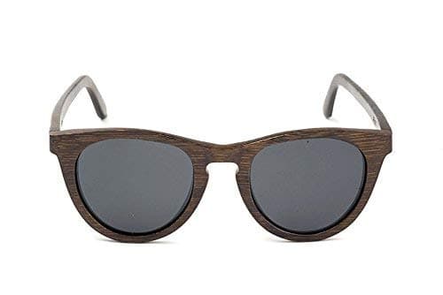 Swell Vision Alani Brown Bamboo Sunglasses with Smoke Polarized Lens