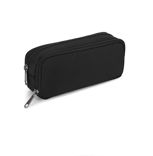 Della Gao Pencil Case Girls Large Aesthetic For Men And Women, Black, L, Minimalist