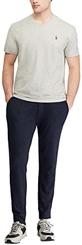 POLO RALPH LAUREN Mens T-Shirt V-Neck (M, GreySigPony)