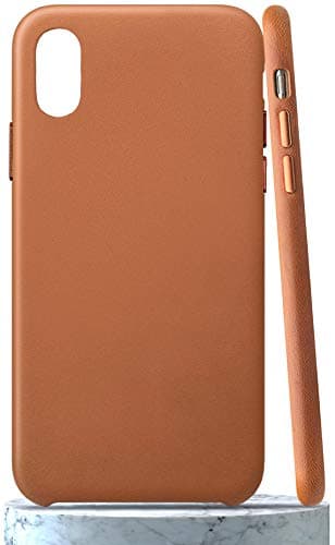 LONLI Classic | Genuine Nappa Leather Case - iPhone Xs Max, Caramel