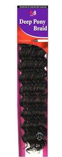 Synthetic Braiding Hair: Bobbi Boss Deep Pony Braid Color: 1B