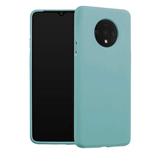 Liquid Silicone Phone Case for OnePlus 7T /1+ 7T/ 1+ /Full Body Protection/Shockproof/Gel Rubber/Cover Case Drop Protection MintGreen
