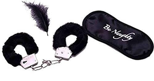 Be Happy Handcuff Blindfold for Fun for Player Adult Play