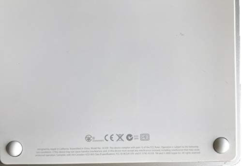 WESAPPINC 2pcs/Set Replacement Touchpad Bottom Rubber Feet for Magic Trackpad A1339 Bottom Case Kit