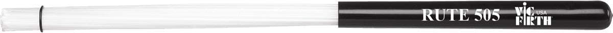 Vic FirthRute 505 - 25 Plastic Bristles - White Vinyl Handle