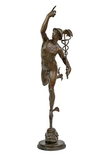 Salvadori Arte, Mercury, Mercurius by Giambologna, Jean de Boulogne, Bronze sculpture. Lost wax casting.