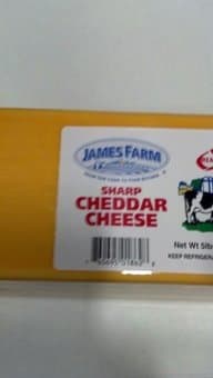 James Farm: Sharp Yellow Cheddar Cheese 2/5 Lb.
