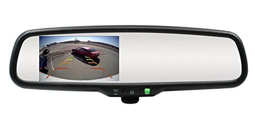 Rostra 250-8208-TL 4.3" LCD Mirror Monitor for Chrysler/Dodge/Jeep/Ram/Ford/Lincoln Vehicles