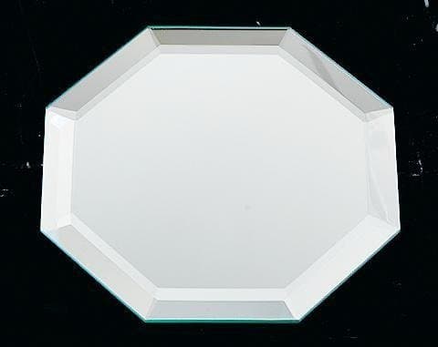 Mirrored Beveled Glass Octagon 4" Coaster