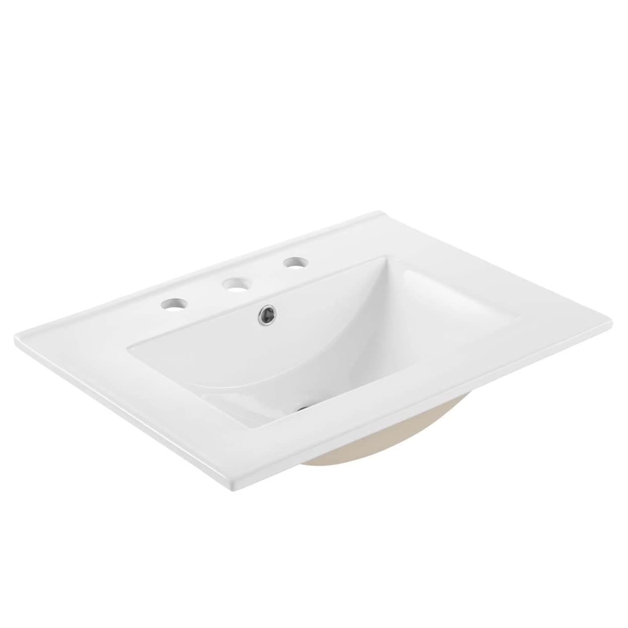 EEI-3766-WHI Cayman 24" Bathroom Sink, White