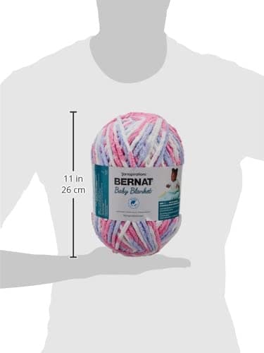 BERNAT BABY BLANKET YARN 300G 10.5 OZ, PINK BLUE OMBRE