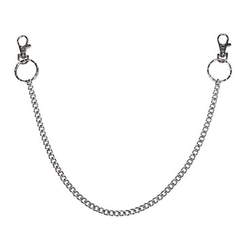 Qingsi 1 Pack Punk Pants Chain Purse Chain Punk Key Chain Hip Hop Metal Keychain for Biker Trucker Motorcycle Wallet Belt Women Men