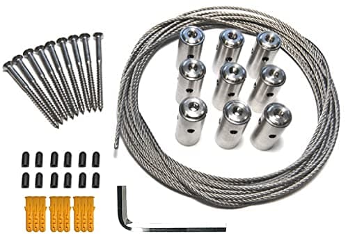 Cable Trellis System for Climbing Plants, Vines and Green Wall