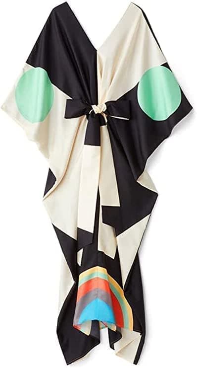 Modest Wear Women Soft Satin Silk Printed Kaftan,Kurta,Beach Party wear Kaftan,Luxury Caftan top Regular Fancy Dress