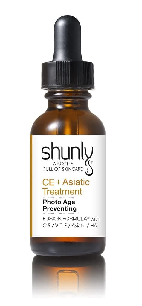 Shunly Skin Care CE+ Ferulic Treatment. Prevent Photo-aging Defense-15% Vitamin C (L-ascorbic Acid), 1% Vitamin E (Alpha Tocopherol), and 0.5% Ferulic Acid