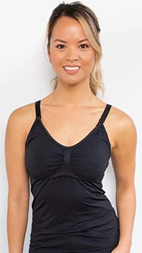 LactaMom Womens Maternity Clothes Nursing & Hands Free Baby Breastfeeding Pumping Tank Tops (Extra Large)