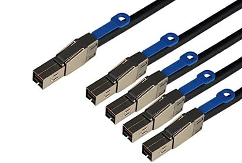 StorageTekPro - SFF-8644 to 4X SFF-8644 External High Density HD Mini-SAS to (4) HD MiniSAS Split Cable. 2-Meter / 6 Foot.