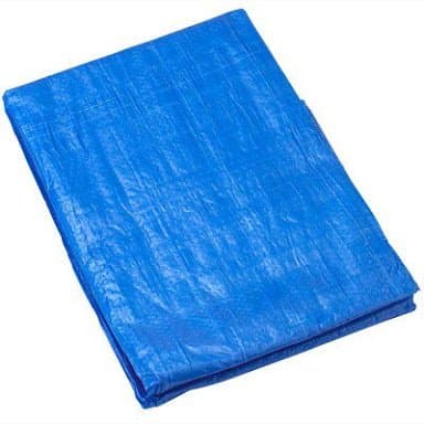 NMK NETS80 GSM Waterproof Tarpaulin Without Rope,No Eyelets and Hook on Edge (8x12 ft, Blue) Medium Duty