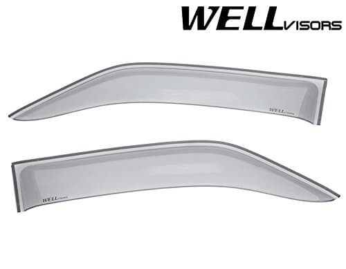 WellVisors Side Window Wind Deflector Rain Guards Visors - for Mercedes Benz Sprinter 10-17 2010 2011 2012 2013 2014 2015 2016 2017 Premium Series