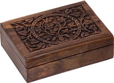 Craftgasmic Hand Made Wooden Medicine Storage Box 7x5 Inch raksha bandhan Gift