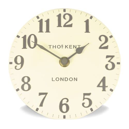 Thomas Kent Arabic Mantle Clock - 15cm Cream A3CA