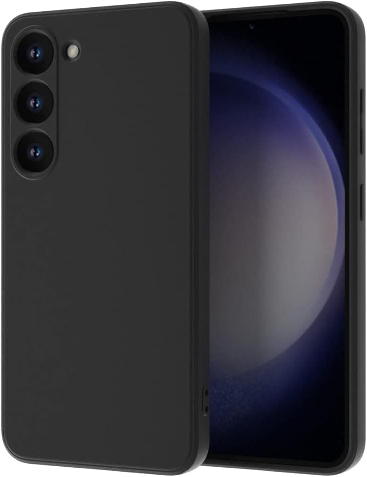 Emodil Case For Samsung Galaxy A05S Cover Black Slim Fit Soft Back Tpu Flexible Silicone Matte ® (Black)